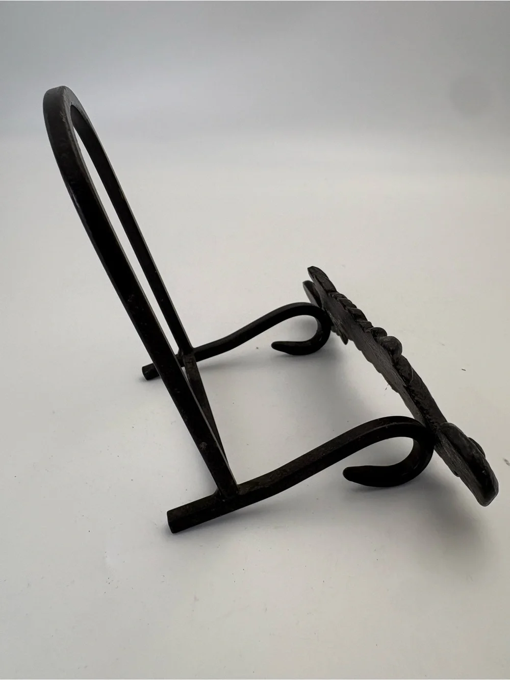 Vintage Decorative Cast Iron Stand or Easel - Black